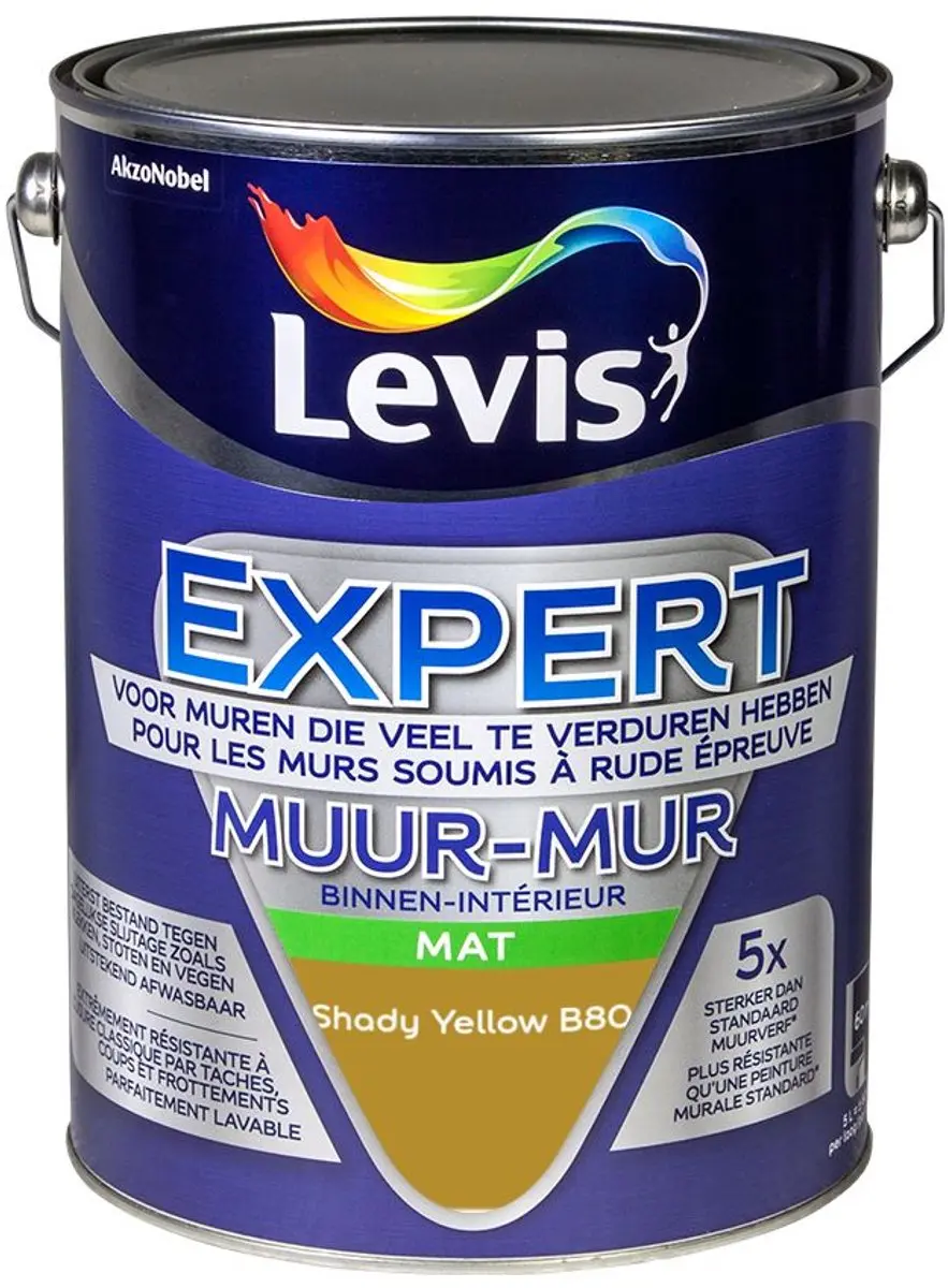 Levi's Expert Muur Binnen Mix Shady Yellow B80 Mengverf 5L
