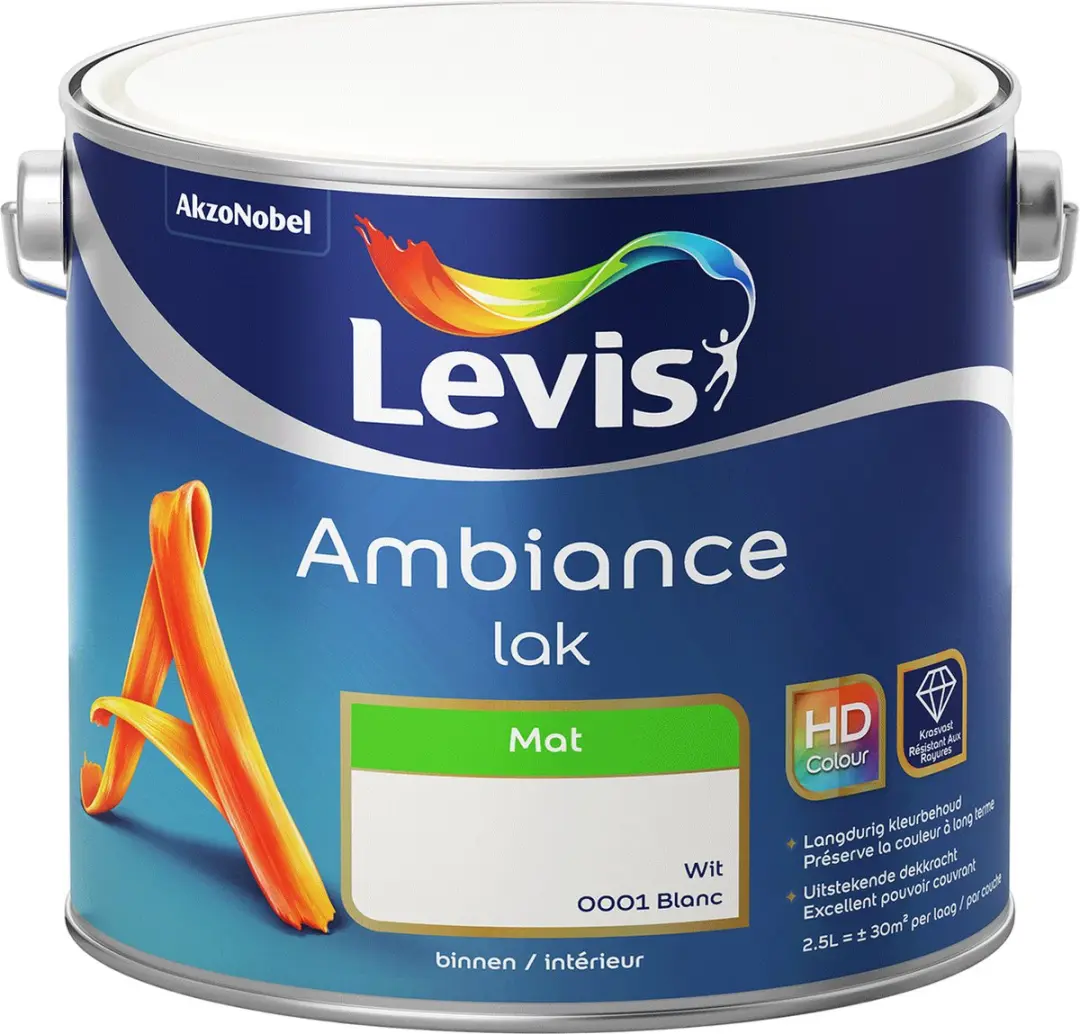 Levis - Ambiance Lak Mat - Wit - 0,75 L