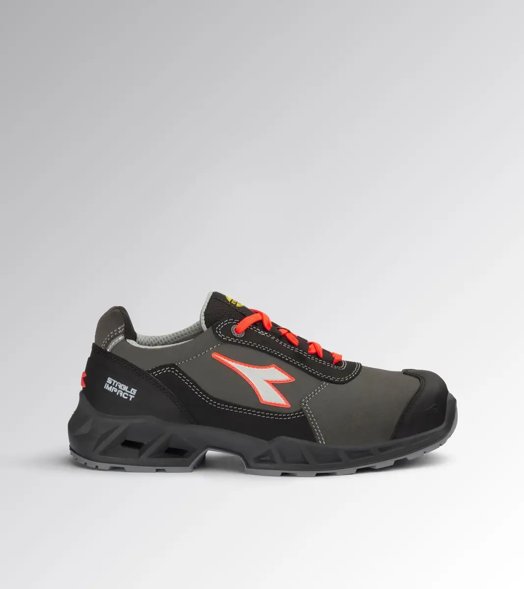Diadora SHARK STA IMP LEAT LOW S3S FO SR SC BLACK/F. Red 35