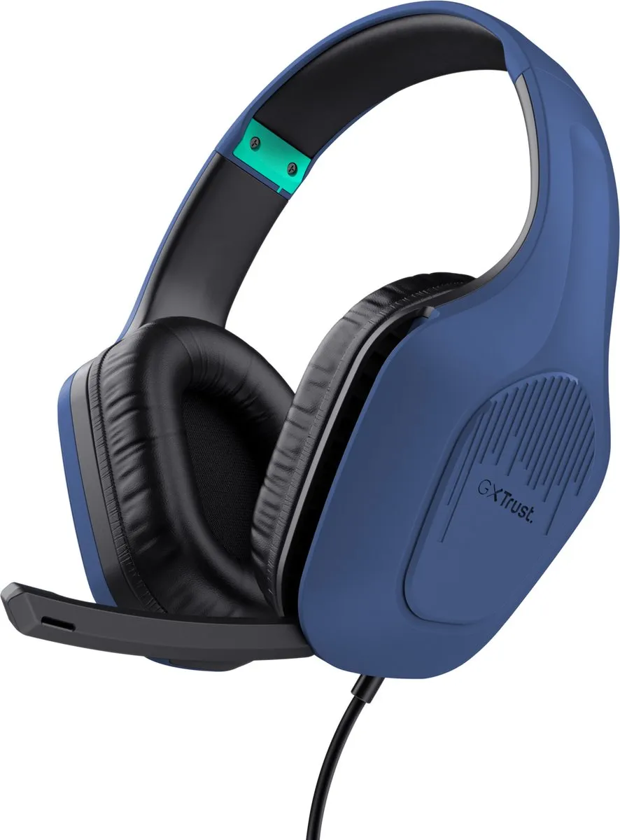 Trust GXT 415B Zirox Gaming Headset - Blauw