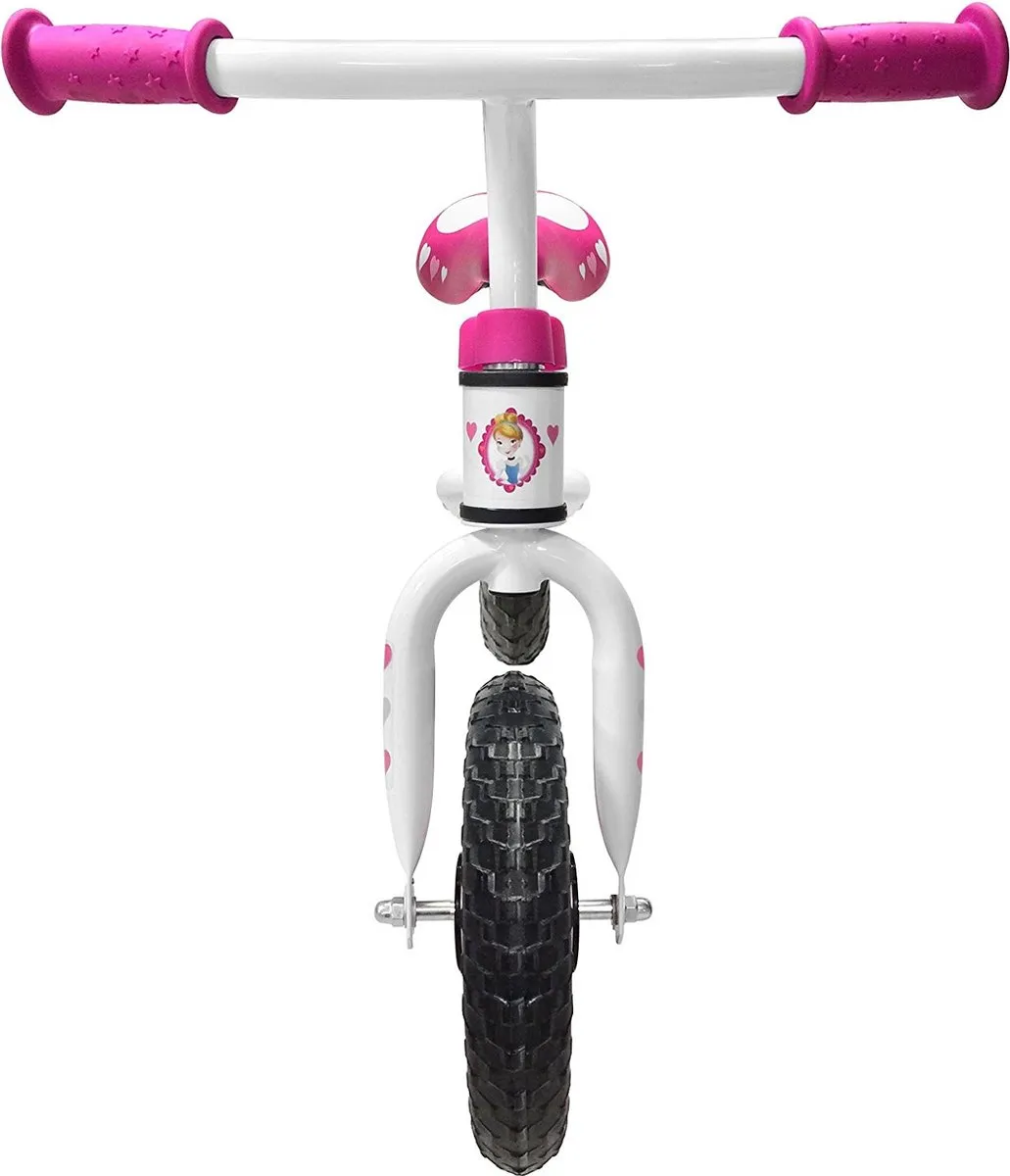 Disney Princess Loopfiets 12 Inch - Wit/Roze
