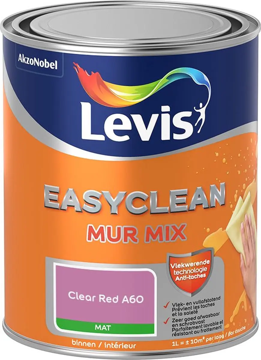 Levi's Easyclean Mur Mat Mix Clear Red A60