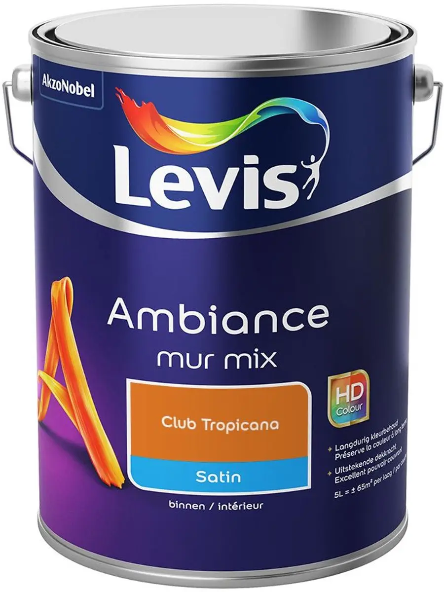 Levi's Ambiance Mur Satin Mix Club Tropicana Mengverf 5L