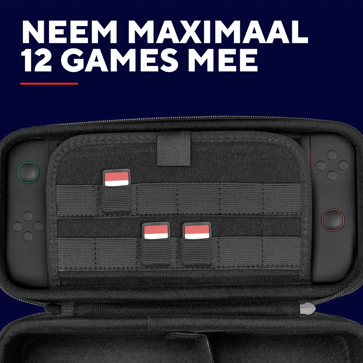 Trust GXT1252RB XL HARDCASE – Switch 2 Hardcase – XL Beschermhoes voor Switch 2 – voor Console & Joy–Cons – voor Nintendo Switch 2 – Rood/Blauw