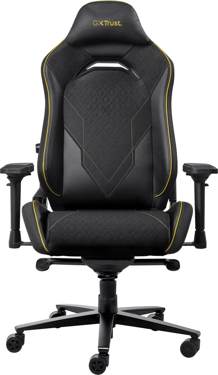 Trust GXT 721 Ruya Pro - Premium Gaming Stoel - Nekkussen - Verstelbare Rug Ondersteuning - Hoogte Verstelbaar - Rug- & Armleuningen Verstelbaar - Zwart/Grijs