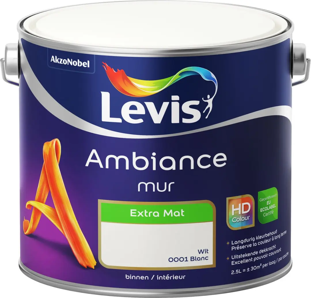 Levi's Ambiance Mur Extra Mat Wit