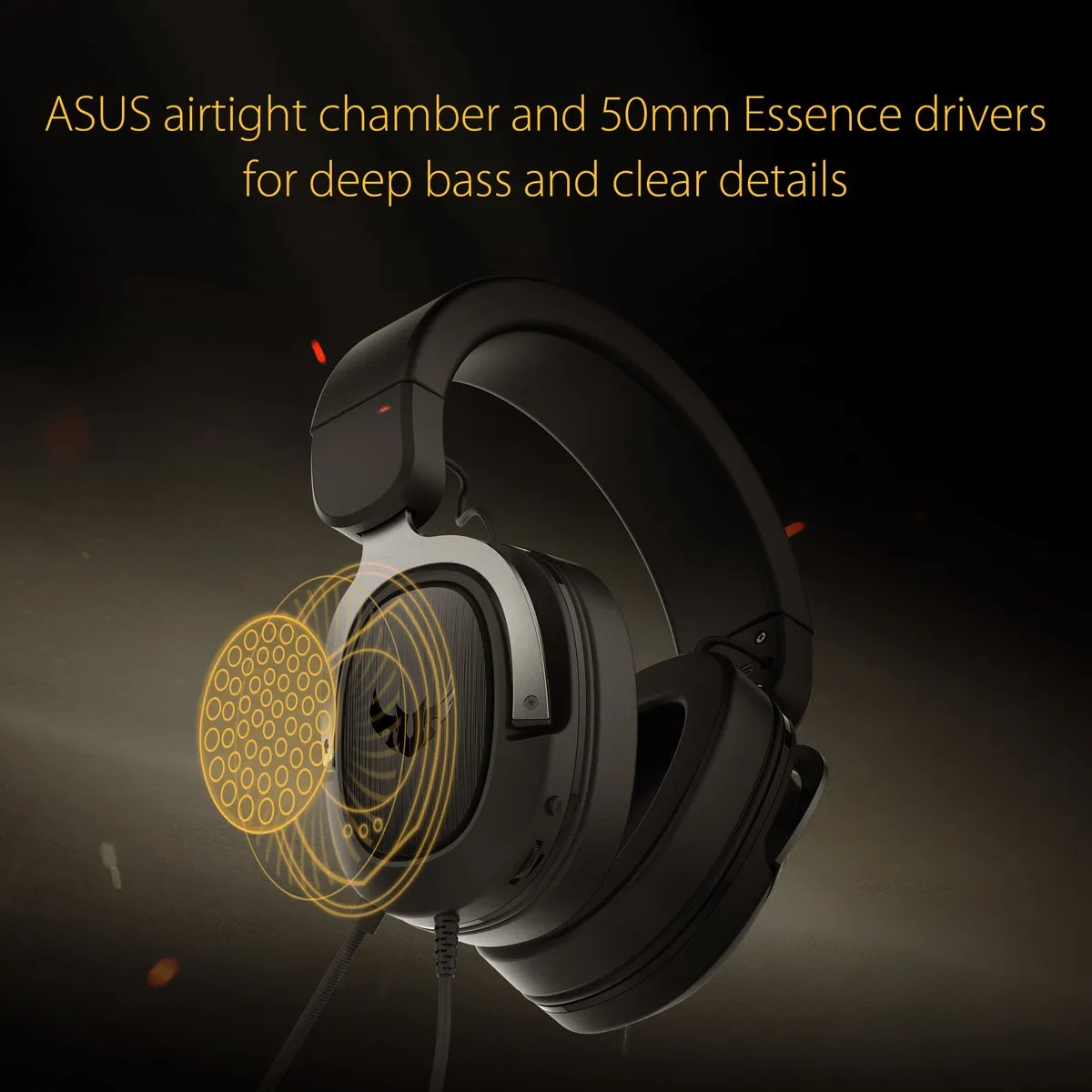ASUS H3 Headphones - 50mm Drivers - Gun Metal