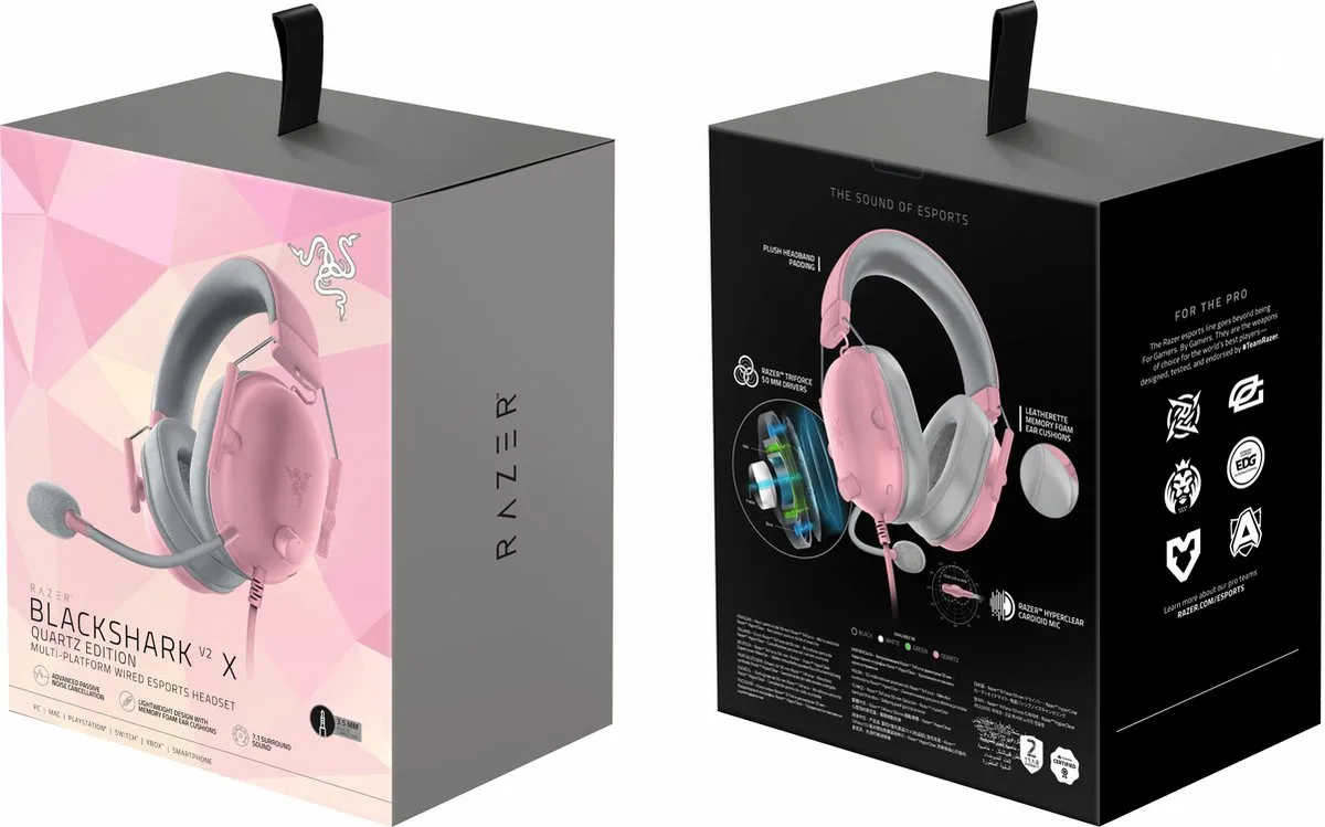 Razer BlackShark V2 X Headset - Quartz