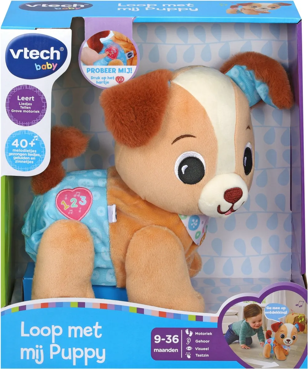 VTech Loop Met Mij Puppy 580579323 - Speelgoed - Multicolor