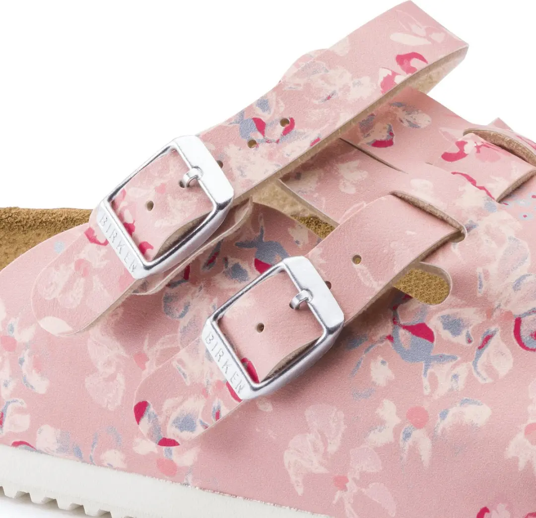 Birkenstock Kay SL Dames Werkklompen Flower Field - Roze - Maat 37