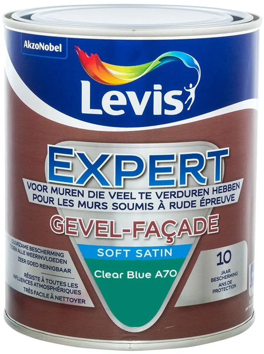 Levi's Expert Gevel Mix Clear Blue A70 Mengverf 1L