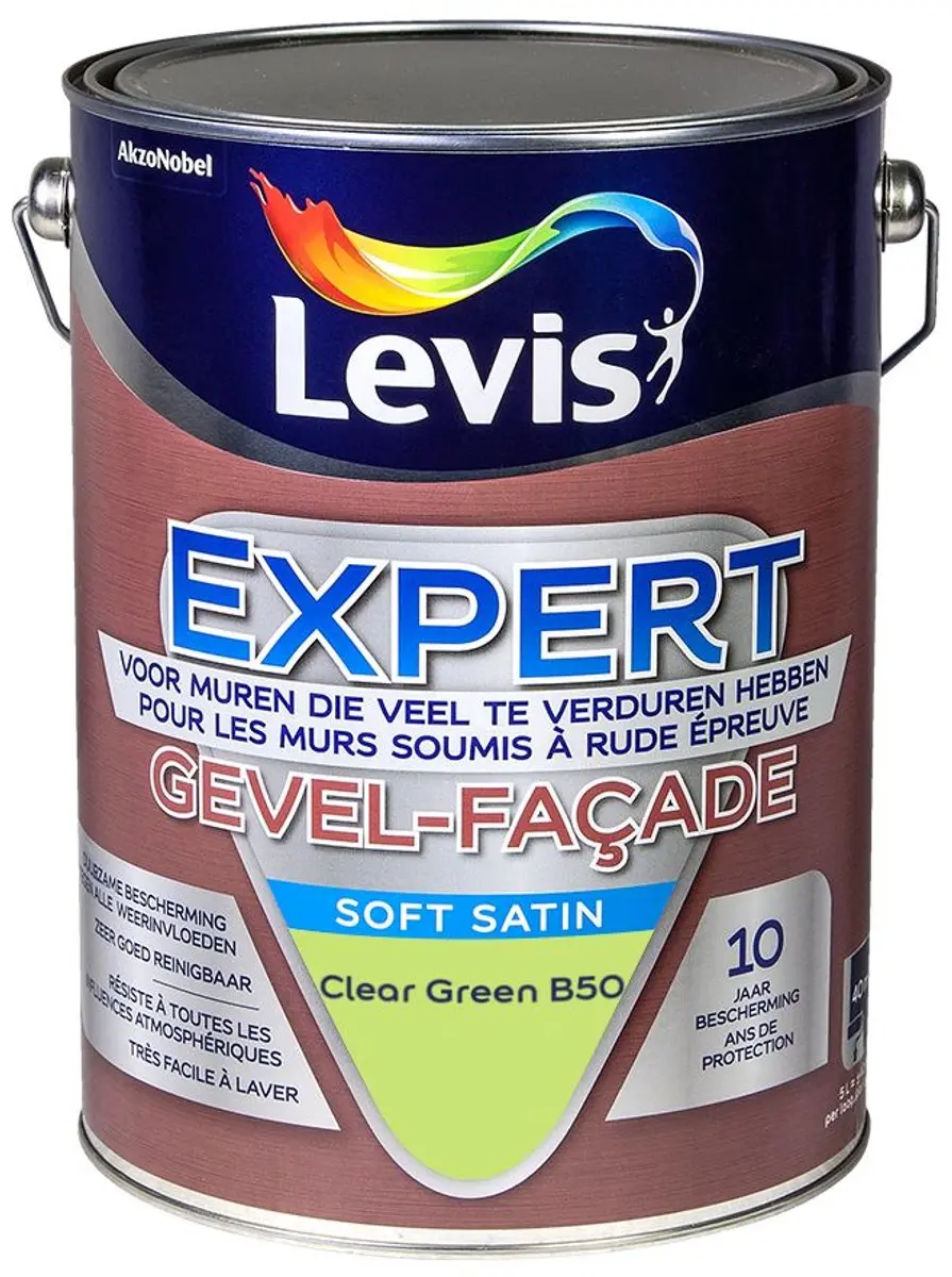 Levi's Expert Gevel Mix Clear Green B50 Mengverf 5L