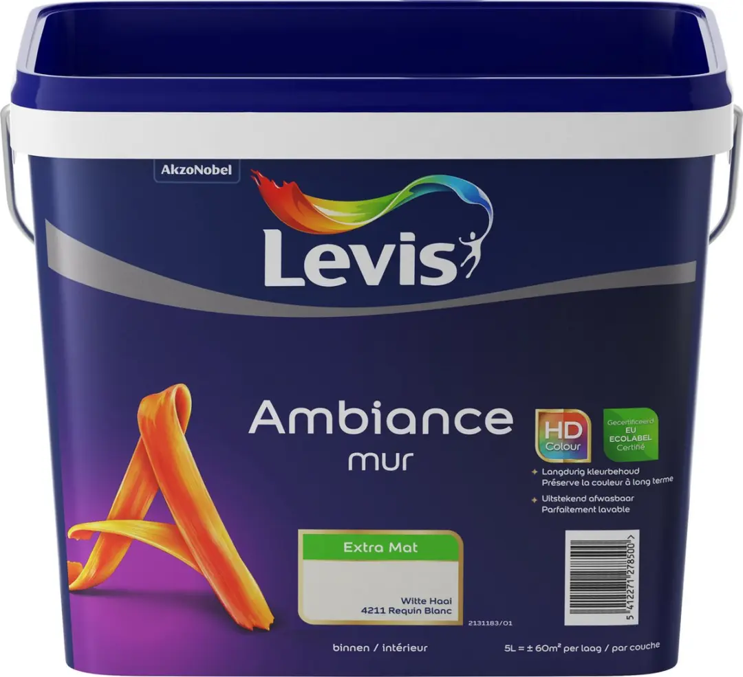 Levi's Ambiance Mur Extra Mat Witte Haai 5L