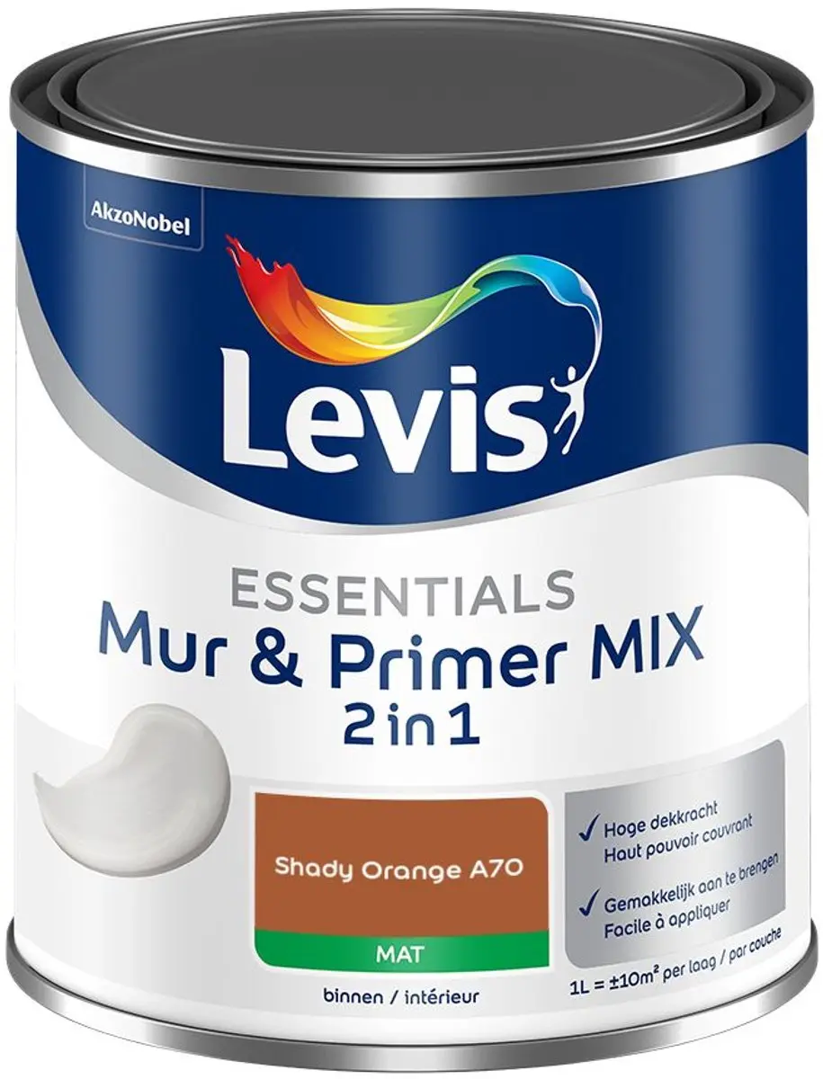 Levi's Essentials Mur & Primer Mix Shady Orange A70 Mengverf 1L