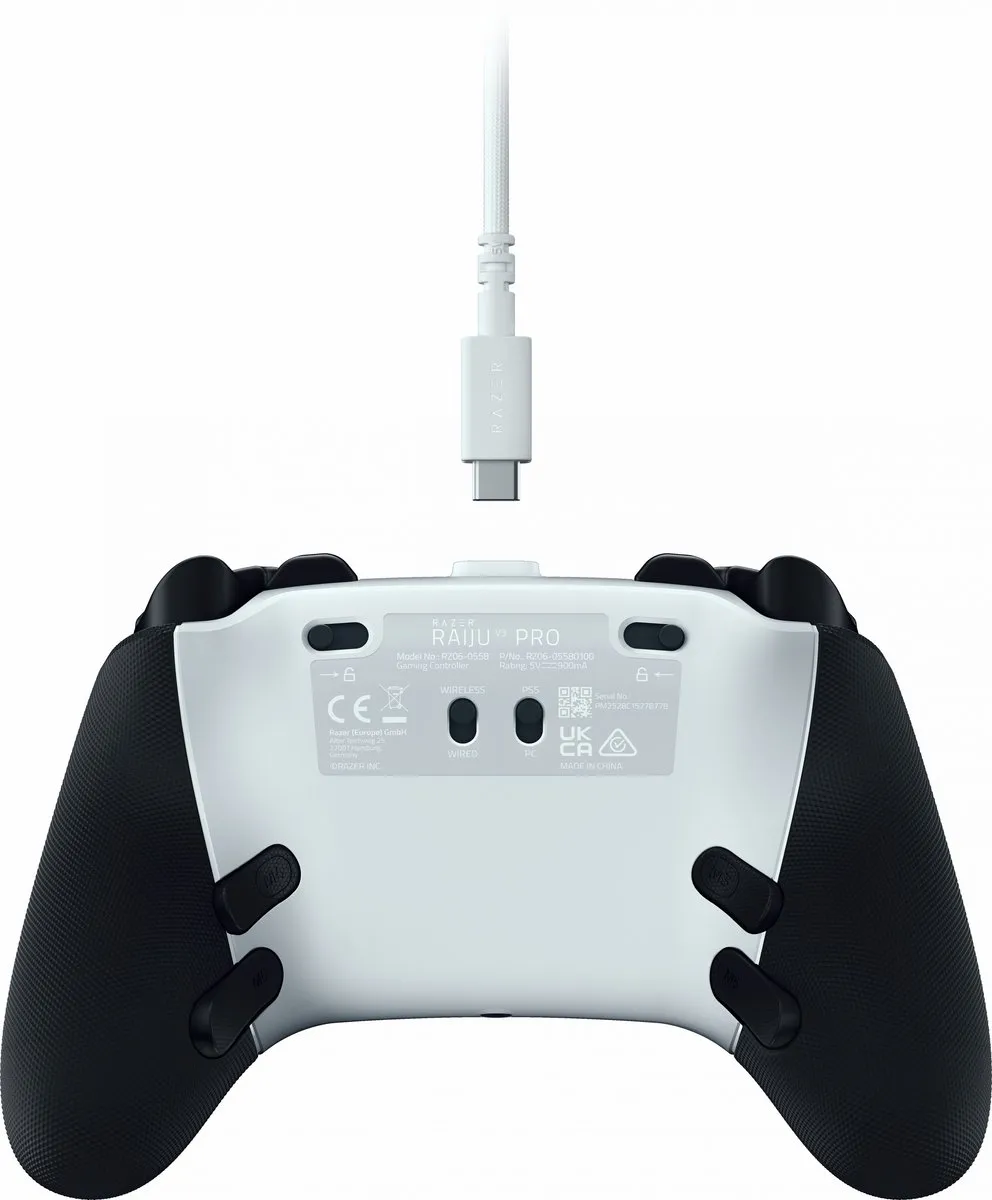 Razer Raiju V3 Pro - Draadloze Gaming Controller voor PS5 & PC - Wit