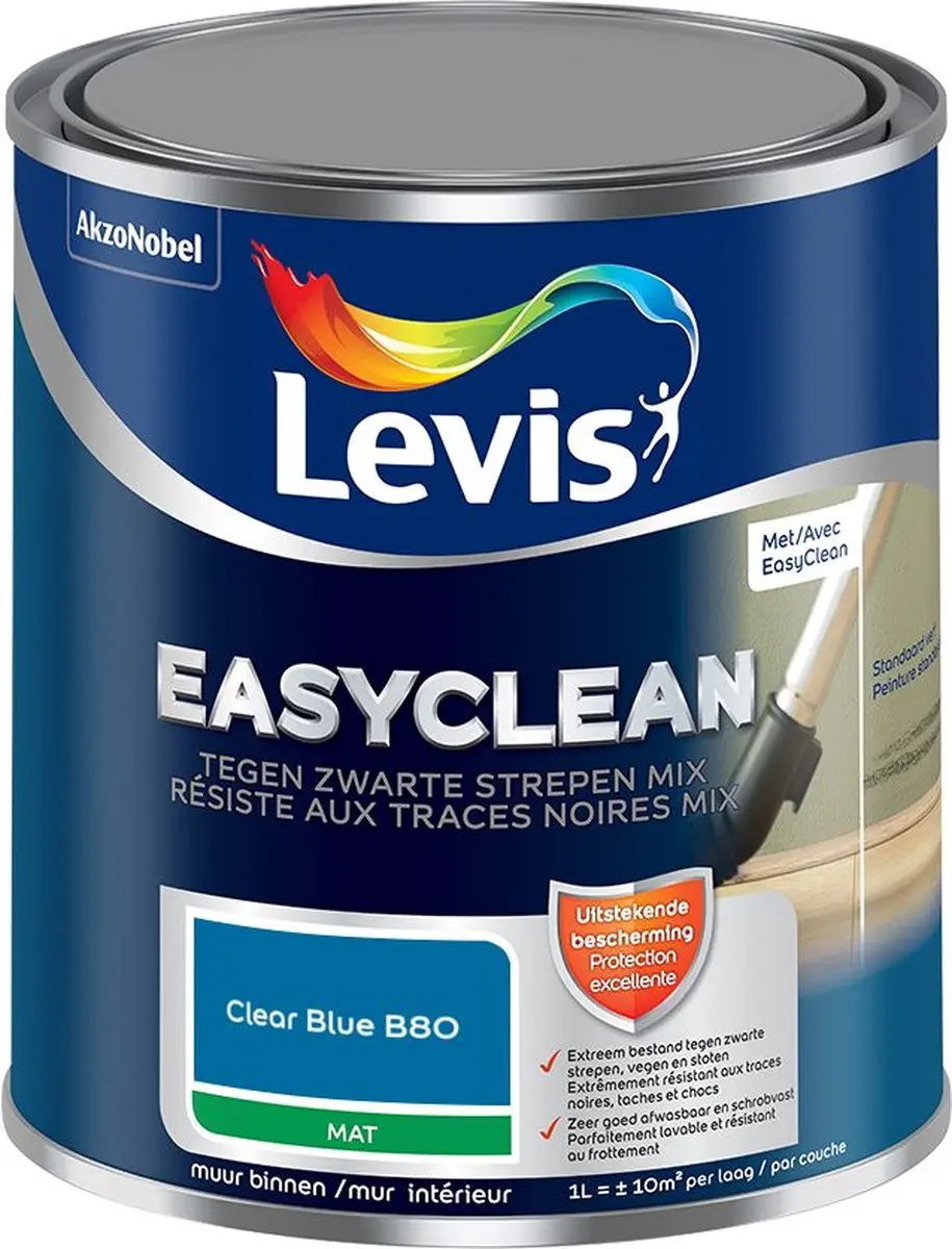 Levi's Easyclean Tegen Zwarte Strepen Mix Clear Blue B80