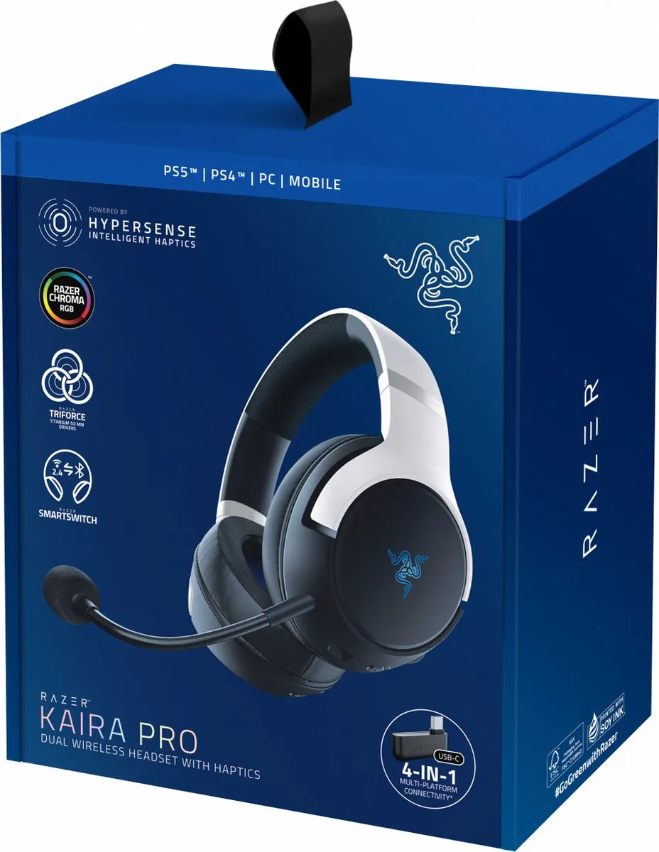 Razer Kaira Pro Gaming Headset RZ04-04030100-R3M1 - Wit - afbeelding 6 van 6