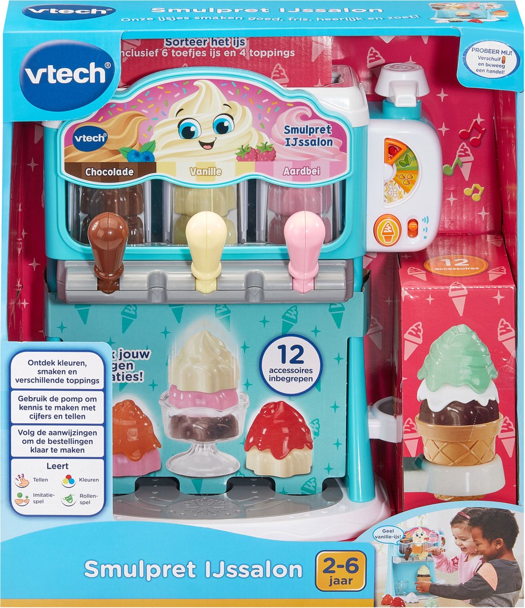 VTech Smulpret Ijssalon - Educatief Speelgoed - Stimuleert Creativiteit - Speelgoed vanaf 2 Jaar