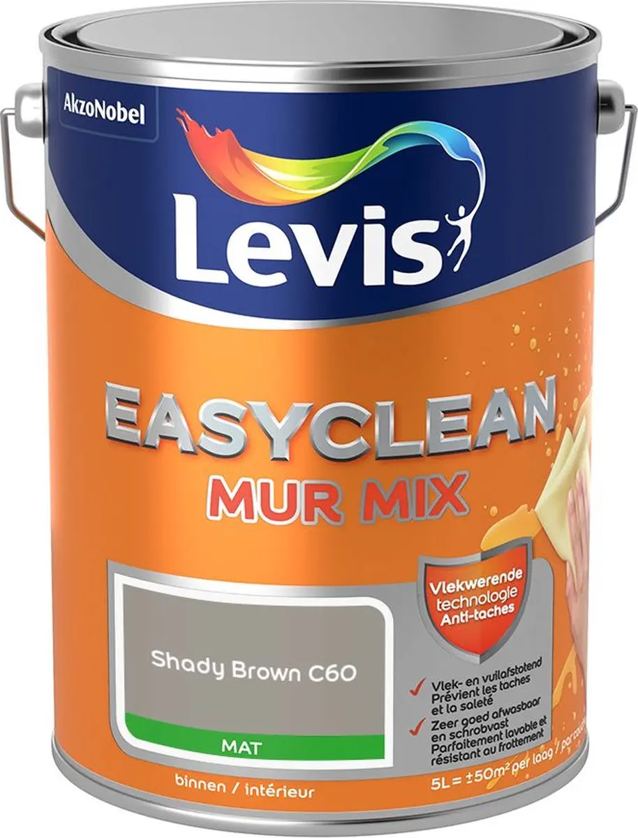 Levi's Easyclean Mur Mat Mix Shady Brown C60