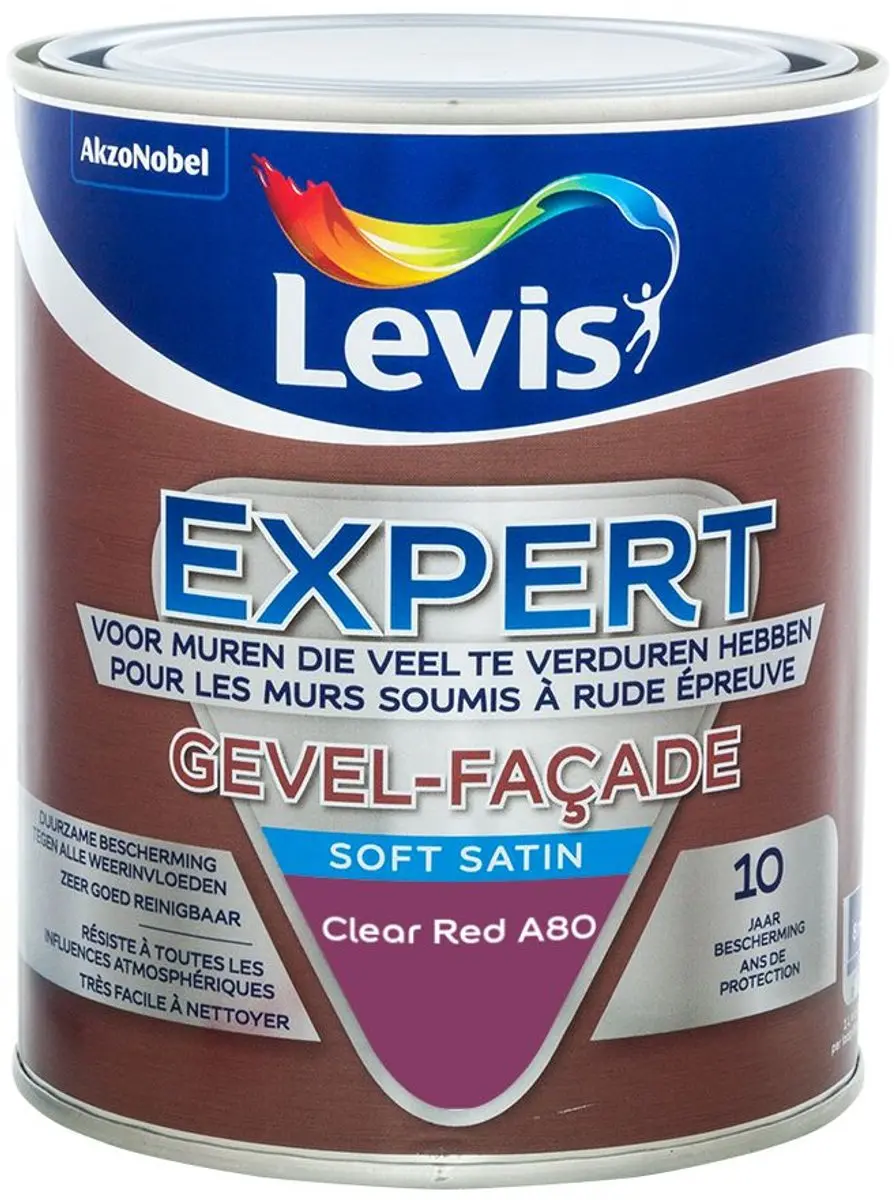 Levi's Expert Gevel Mix Clear Red A80 Mengverf 1L