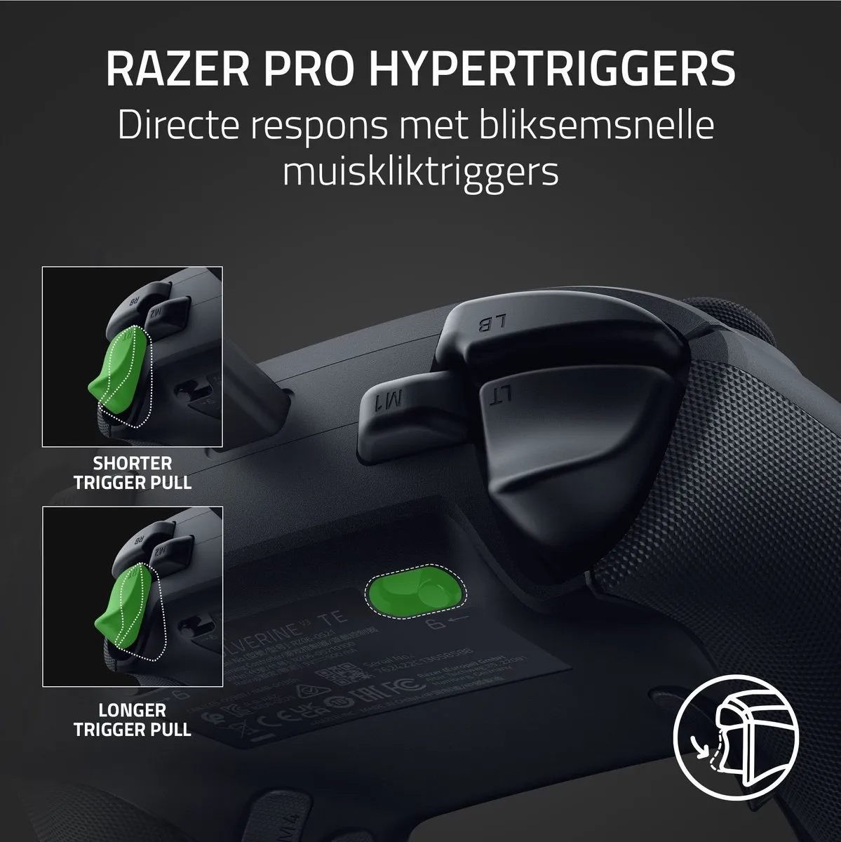 Razer Wolverine V3 Tournament Editie - Bedrade Controller - Programmeerbaar - Xbox/PC - Zwart