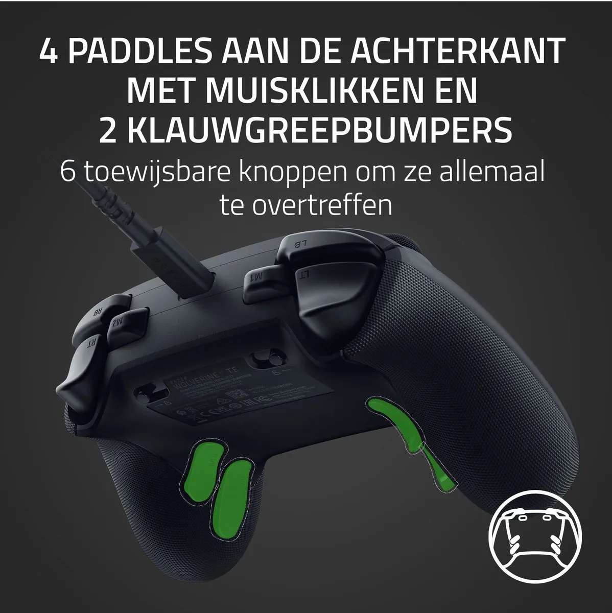 Razer Wolverine V3 Tournament Editie - Bedrade Controller - Programmeerbaar - Xbox/PC - Zwart