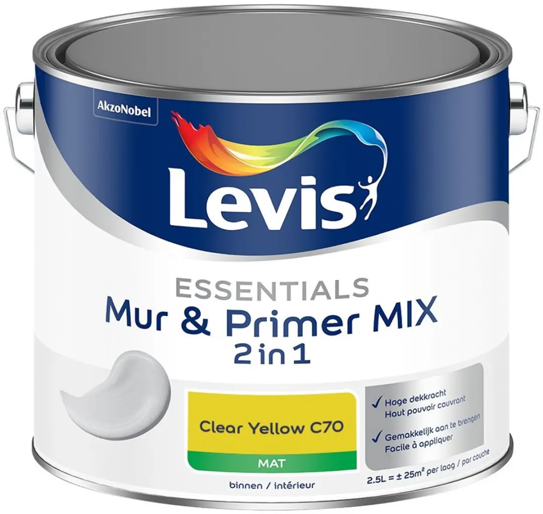 Levi's Essentials Mur & Primer Mix Clear Yellow C70 Mengverf 2,5L