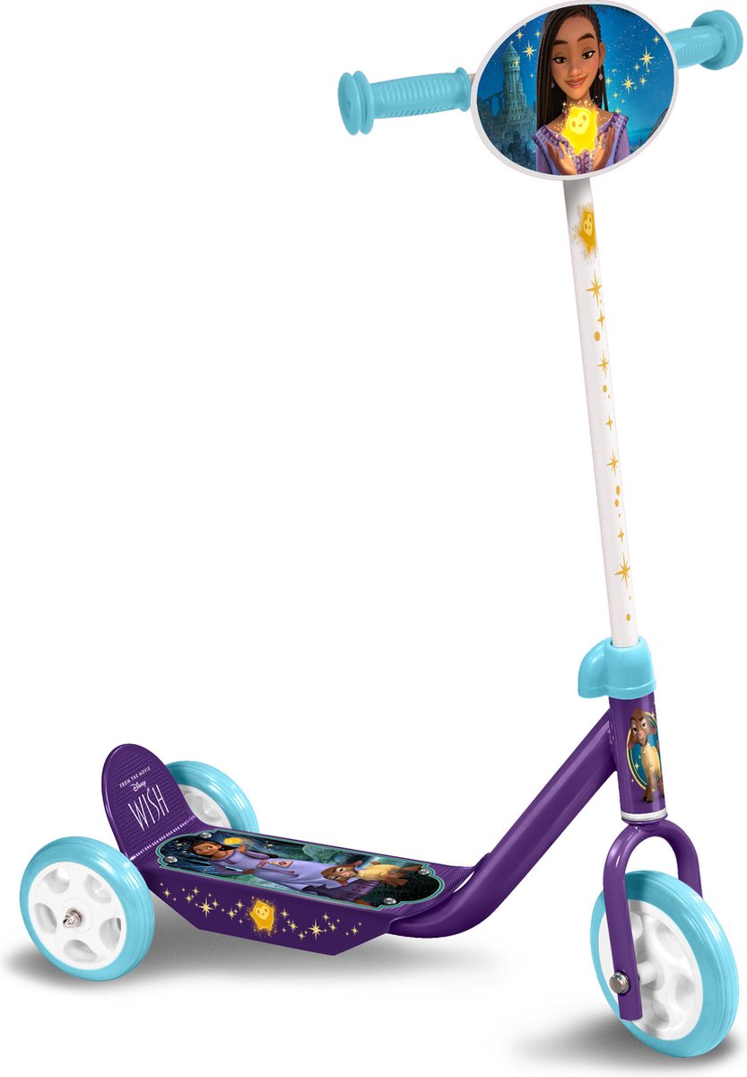 Disney Wish 3-wiel Kinderstep Vrijloop Meisjes Paars/blauw