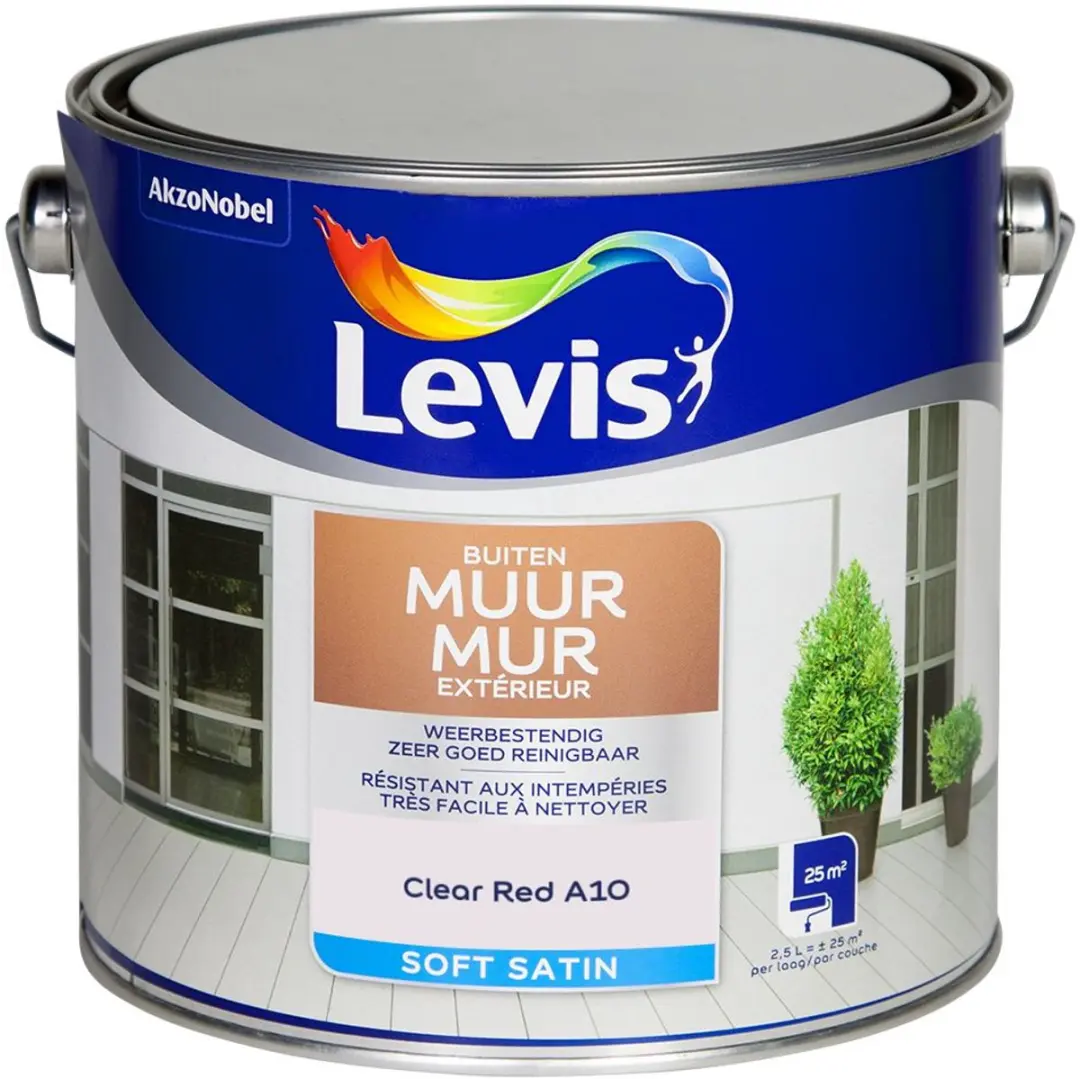 Levi's Muur Buiten Mix Mengverf Clear Red A10 2,5L