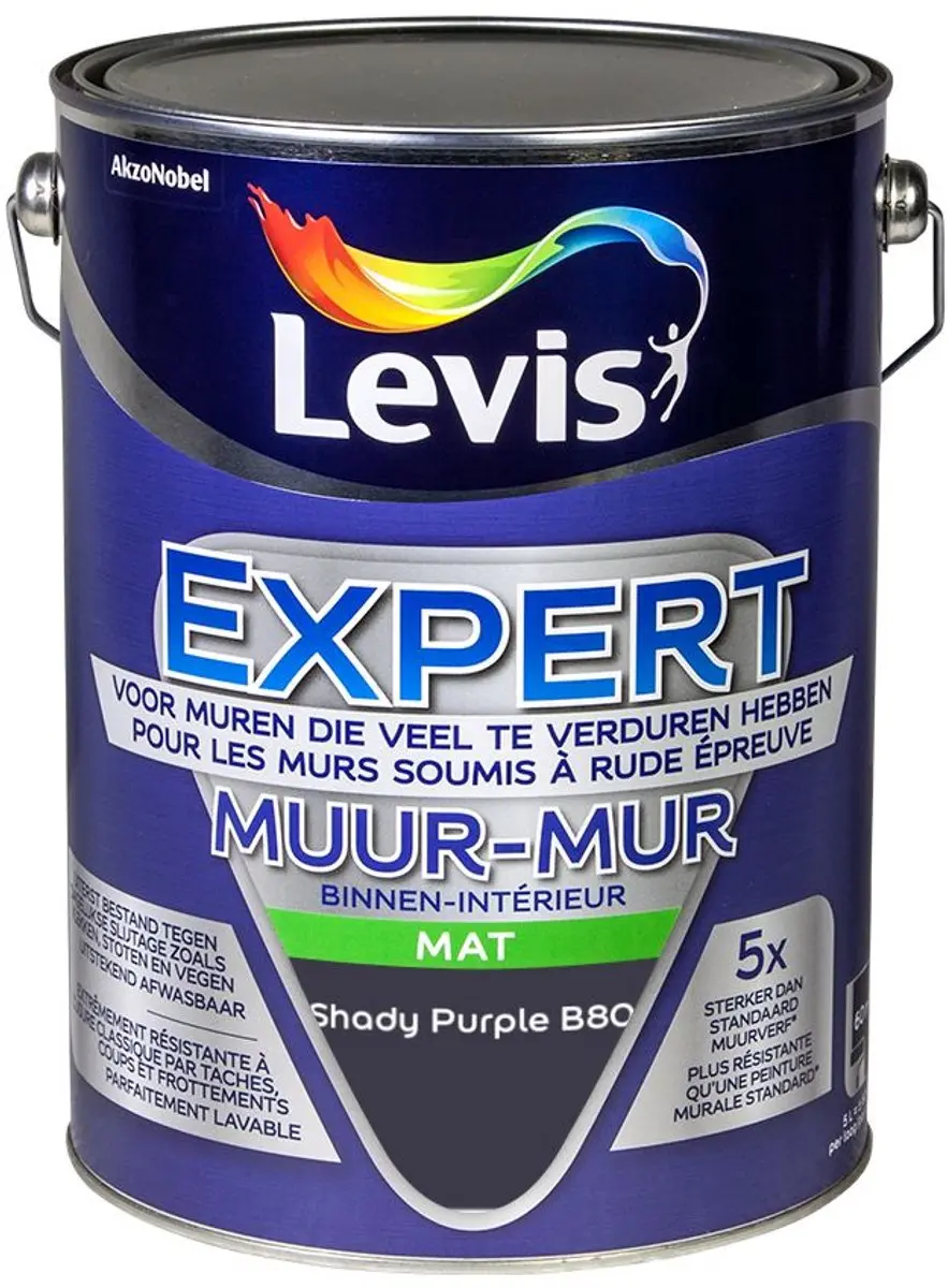 Levi's Expert Muur Binnen Mix Shady Purple B80 Mengverf 5L
