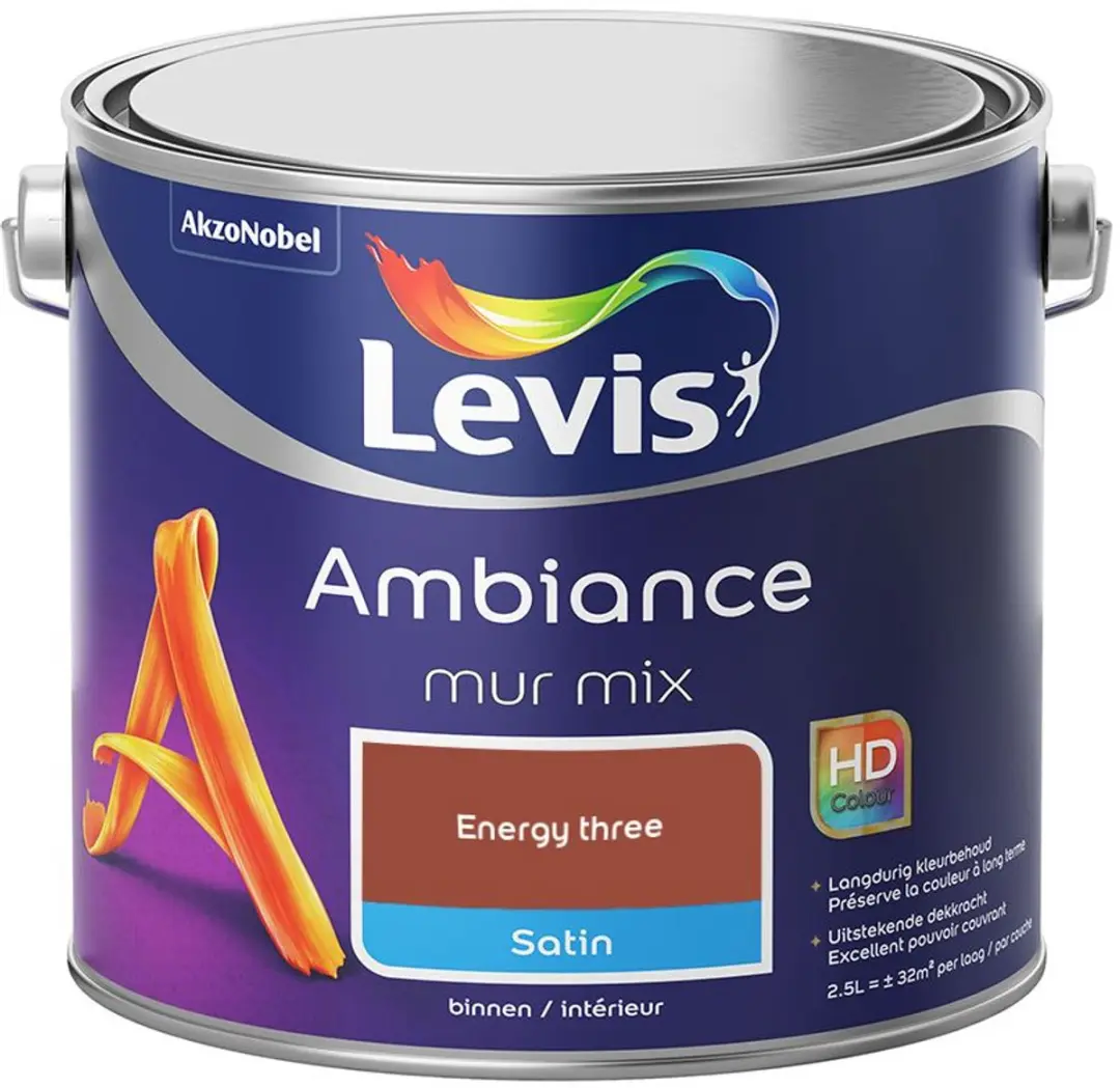 Levi's Ambiance Mur Satin Mix Mengverf Energy Three 2,5L