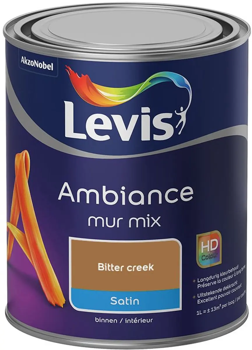 Levi's Ambiance Mur Satin Mix Bitter Creek Mengverf 1L