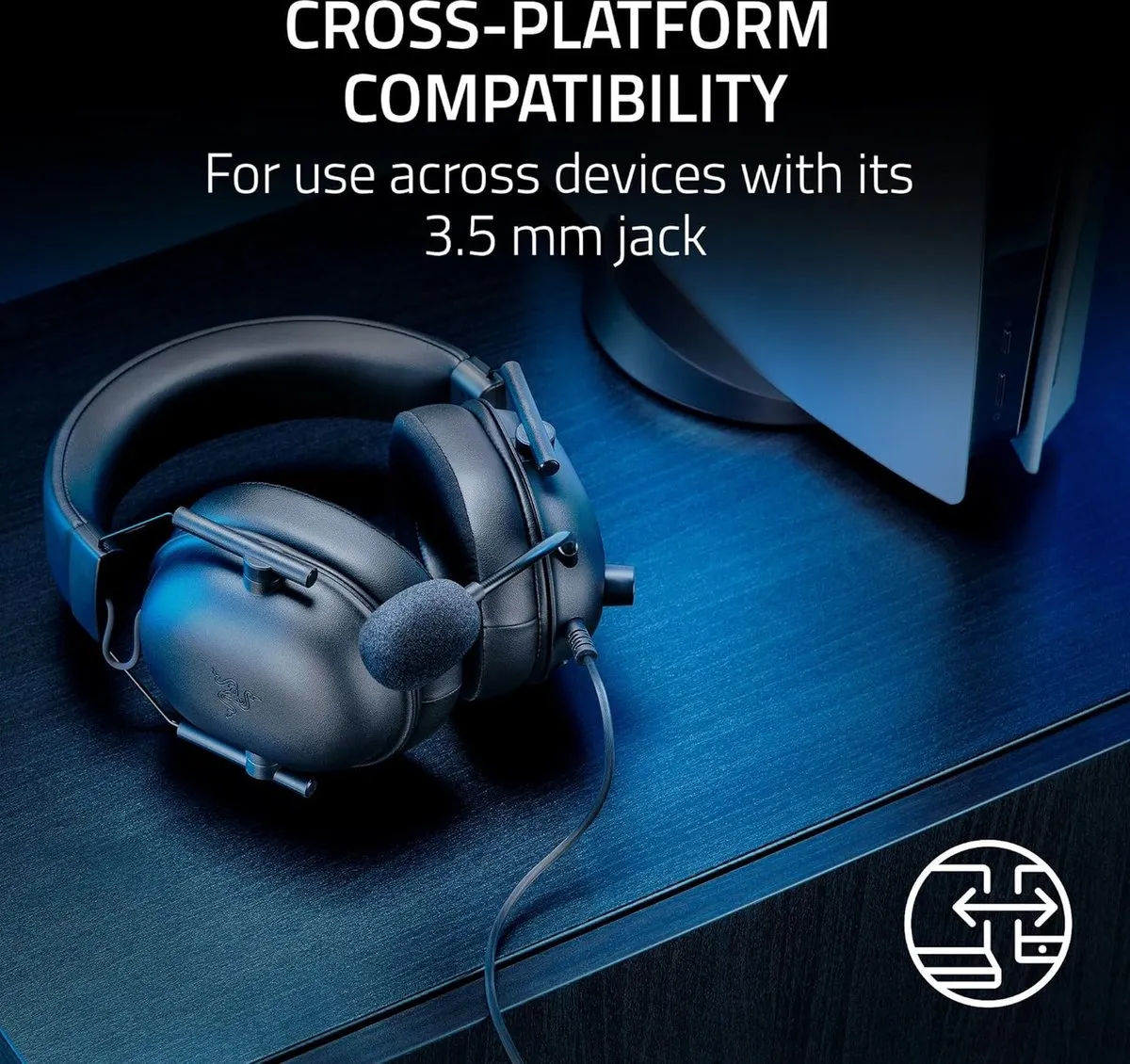Razer BlackShark V2 X Gaming Headset - PS5 - Zwart