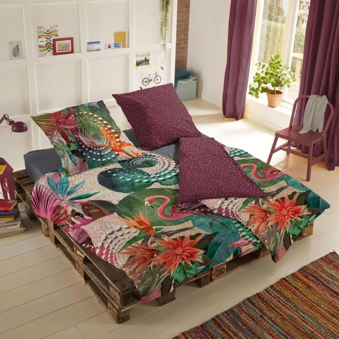 Hip Sirke Dekbedovertrek Eenpersoons 140x200/220cm - Multicolor