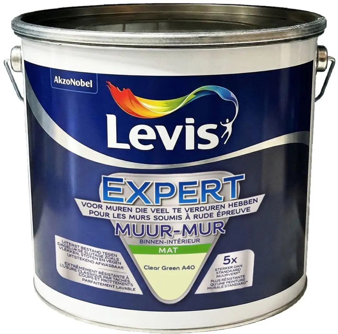 Levi's Expert Muurverf Clear Green A40 10L