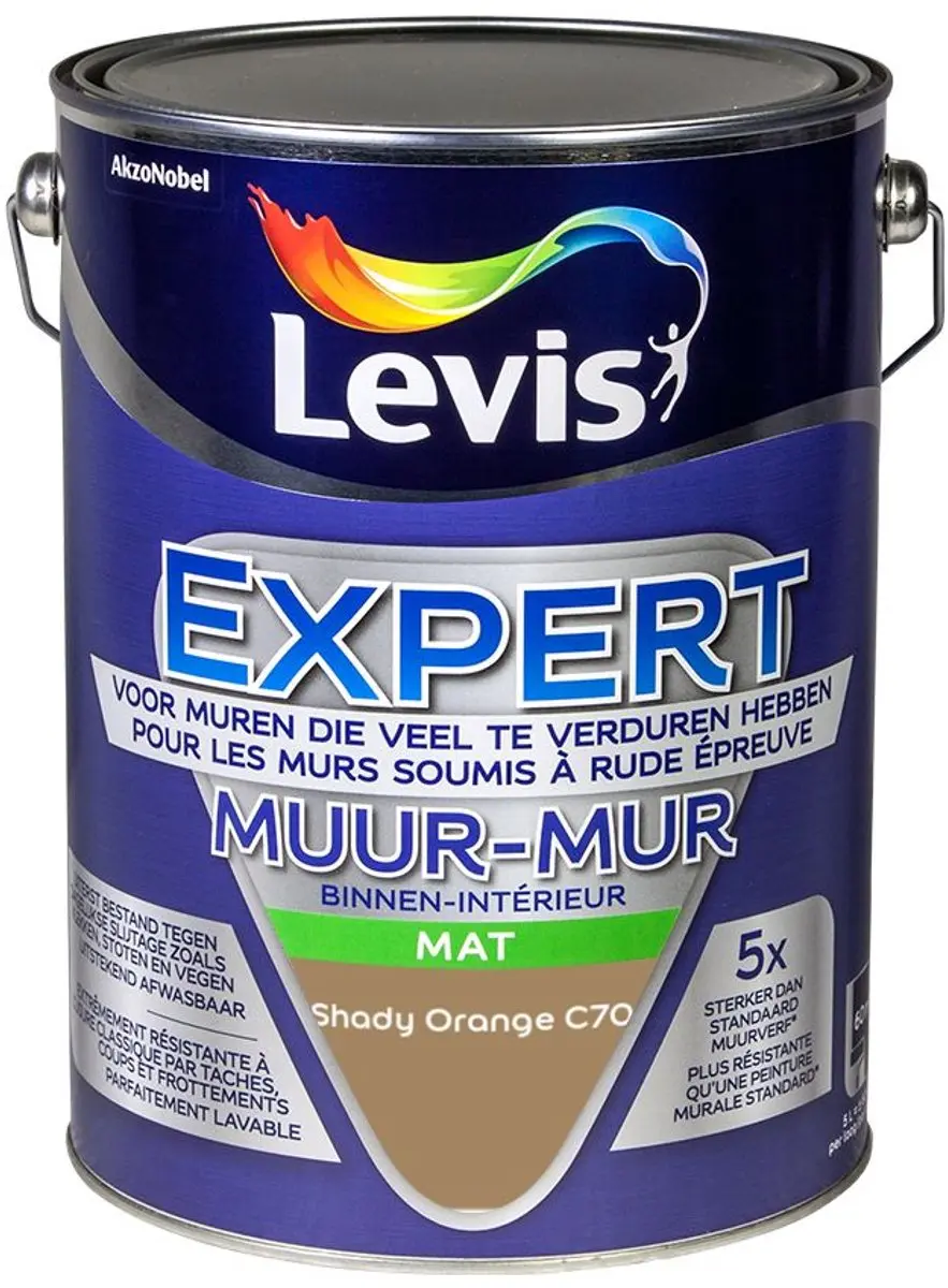 Levi's Expert Muur Binnen Mix Shady Orange C70 Mengverf 5L