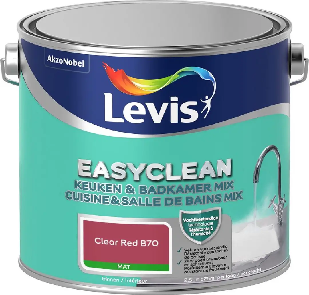 Levi's Easyclean Mengverf Clear Red B70