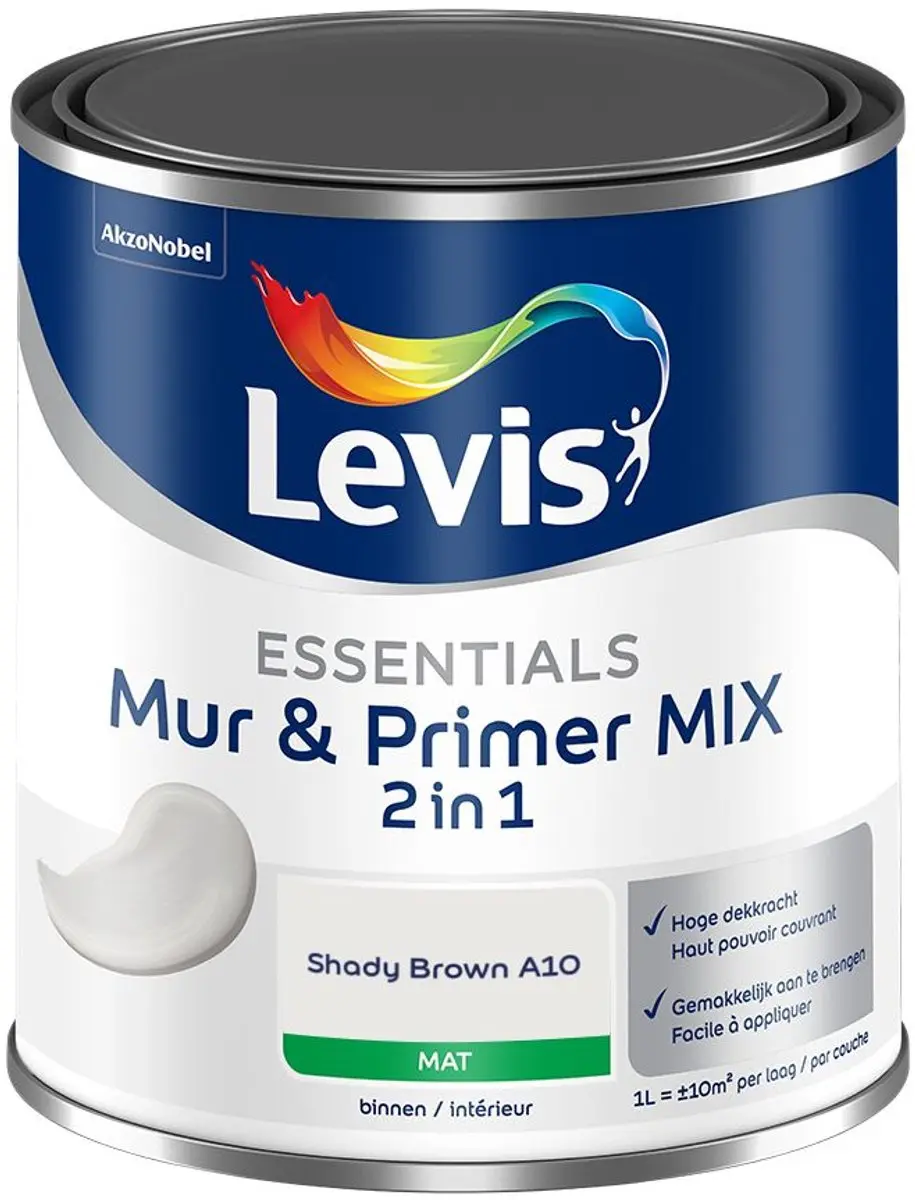 Levi's Essentials Mur & Primer Mix Shady Brown A10 Mengverf 1L