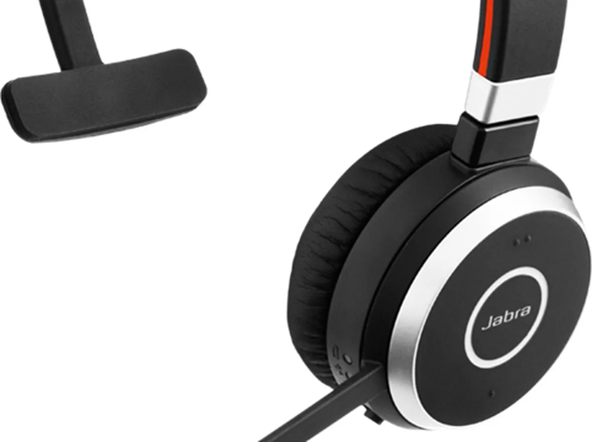 Jabra Evolve 65 MS Mono Headset 6593-823-309 - Zwart/Zilver