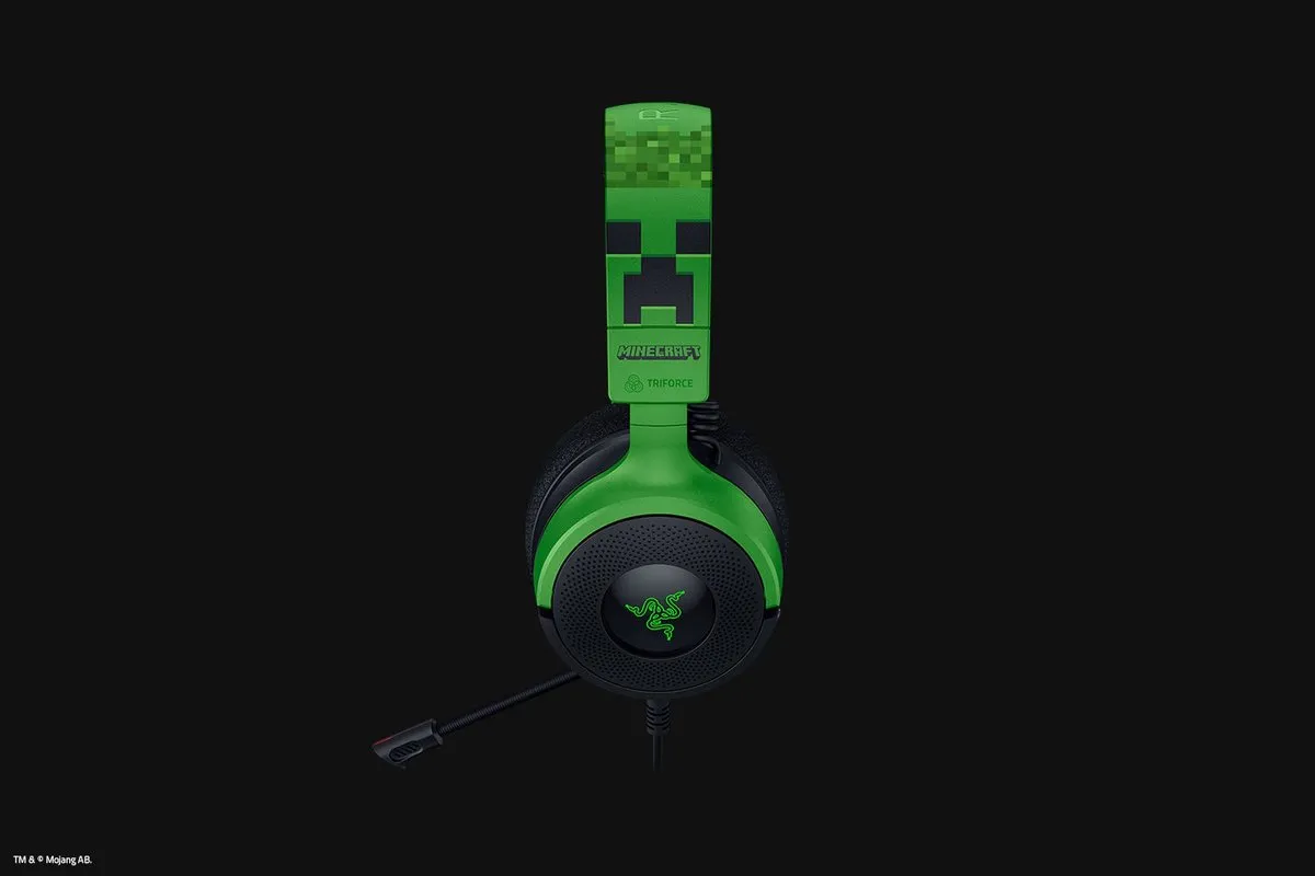 Razer Kraken V4 X Minecraft Edition Gaming Headset - Groen