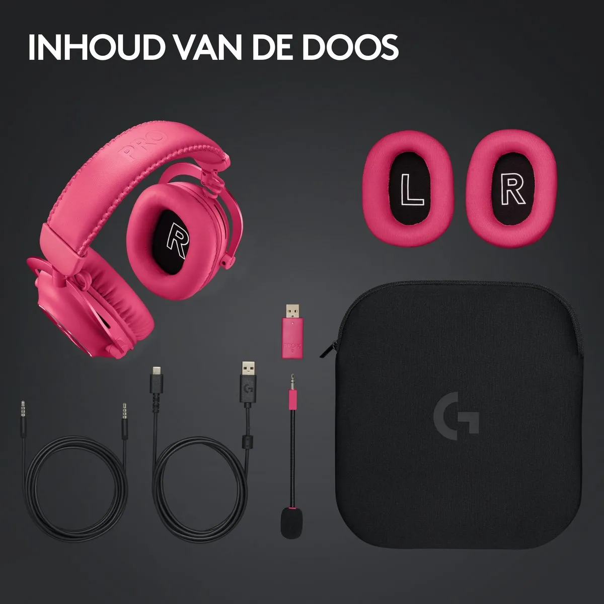 Logitech G PRO X 2 Lightspeed Gaming Headset - Magenta