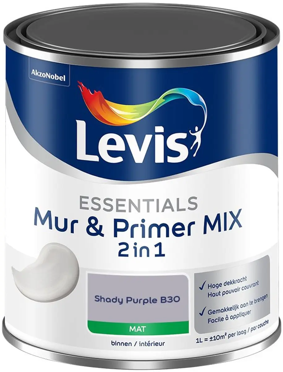 Levi's Essentials Mur & Primer Mix Shady Purple B30 Mengverf 1L