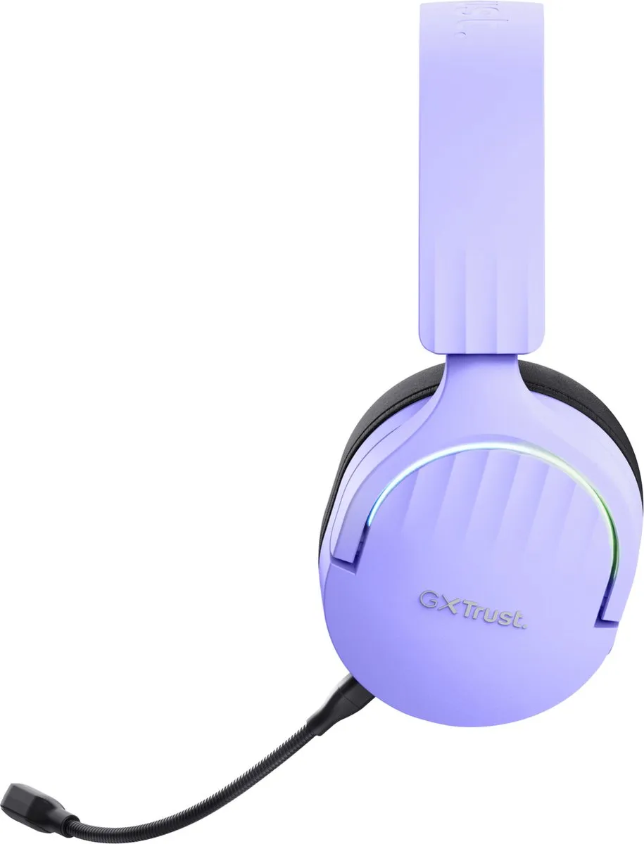 Trust GXT491P Fayzo Draadloze Gaming Headset - 7.1 Surround - Paars - afbeelding 6 van 6