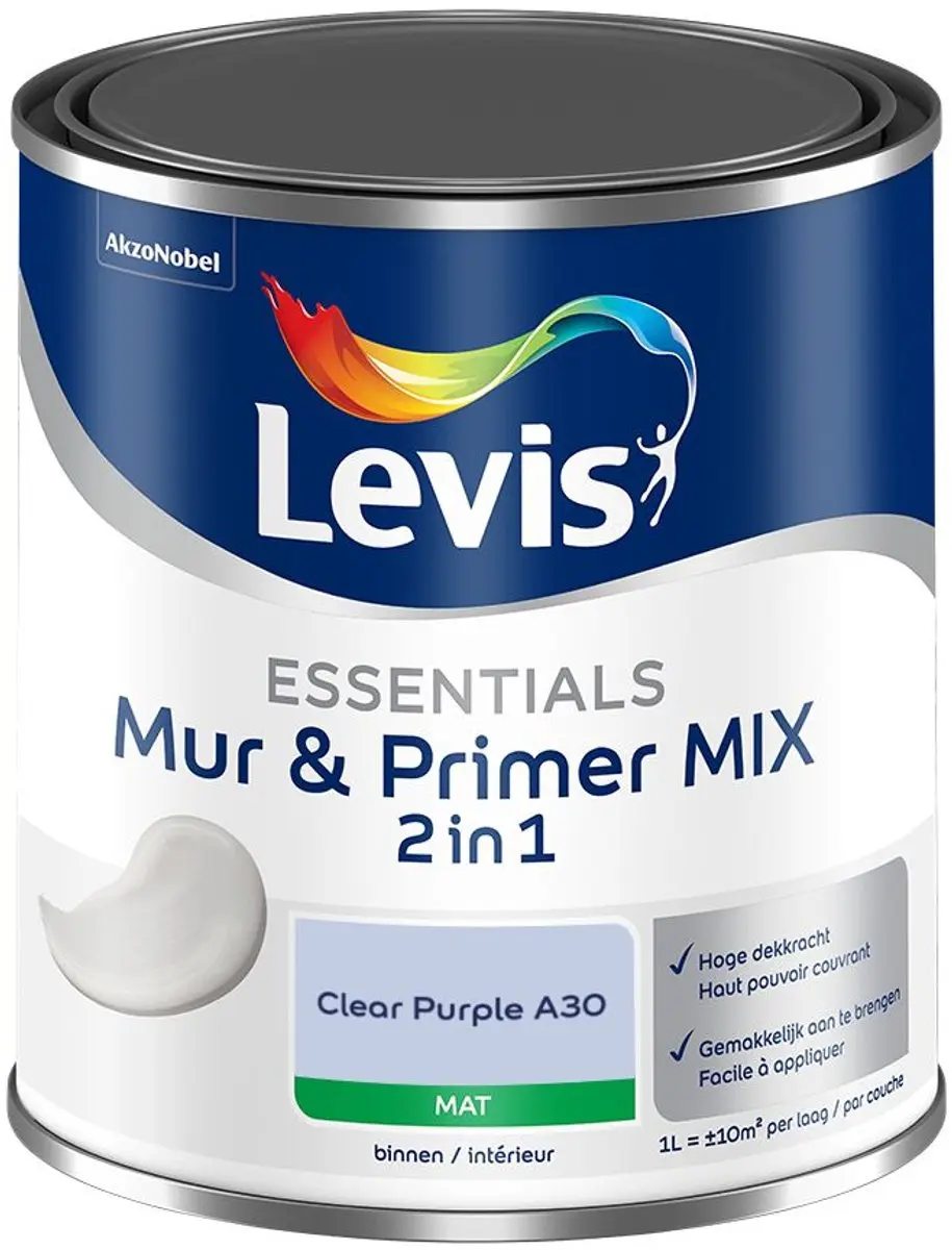 Levi's Essentials Mur & Primer Mix Clear Purple A30 Mengverf 1L