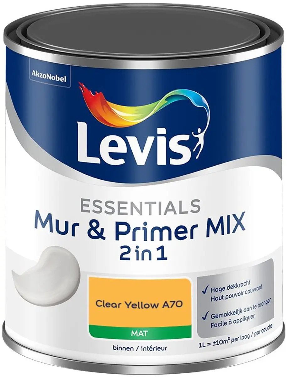 Levi's Essentials Mur & Primer Mix Clear Yellow A70 Mengverf 1L