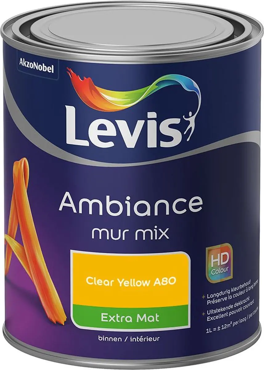 Levi's Ambiance Mur Extra Mat Mix Clear Yellow A80 Mengverf 1L