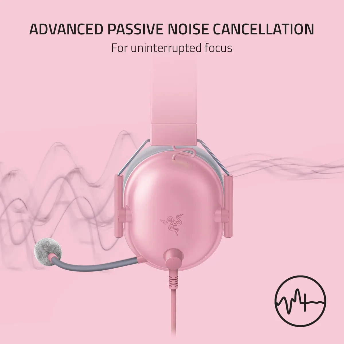 Razer Blackshark V2 X Gaming Headset - 7.1 Surround - Roze