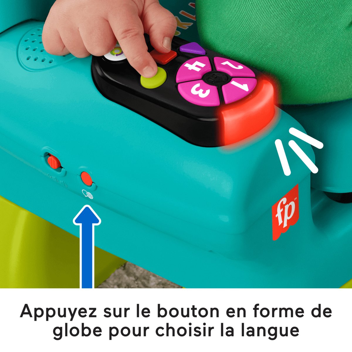 Fisher-Price Leerplezier Smart Stages Chair, 1 jaar, Geluid, Batterijen vereist, Meerkleurig