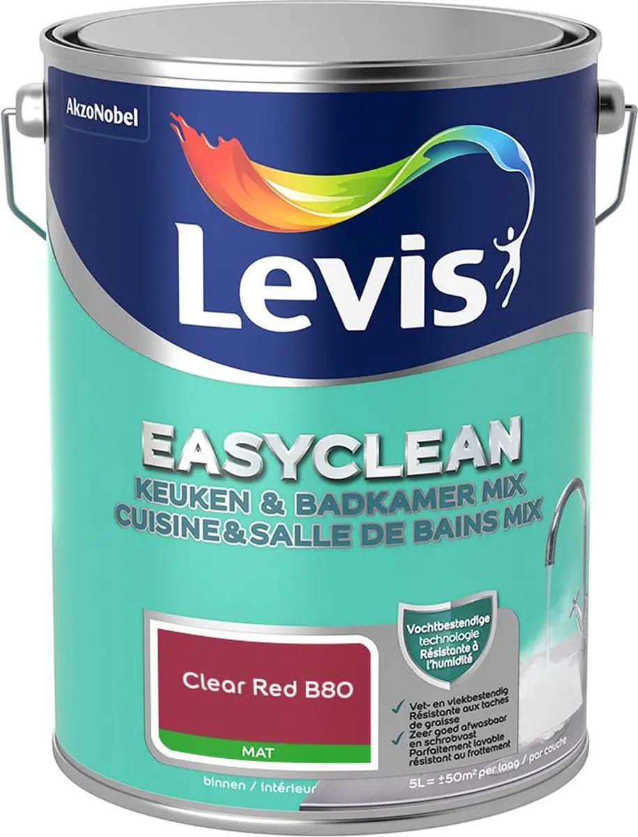 Levi's Easyclean Mengverf Clear Red B80