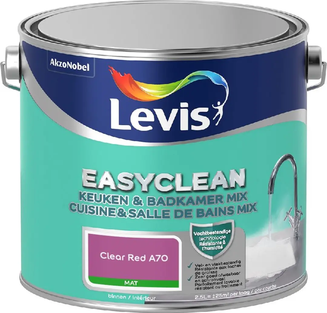 Levi's Easyclean Mengverf Clear Red A70